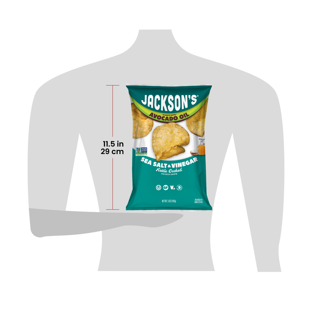 Bag of Jackson's 5oz for scale at 11.5 inches tall