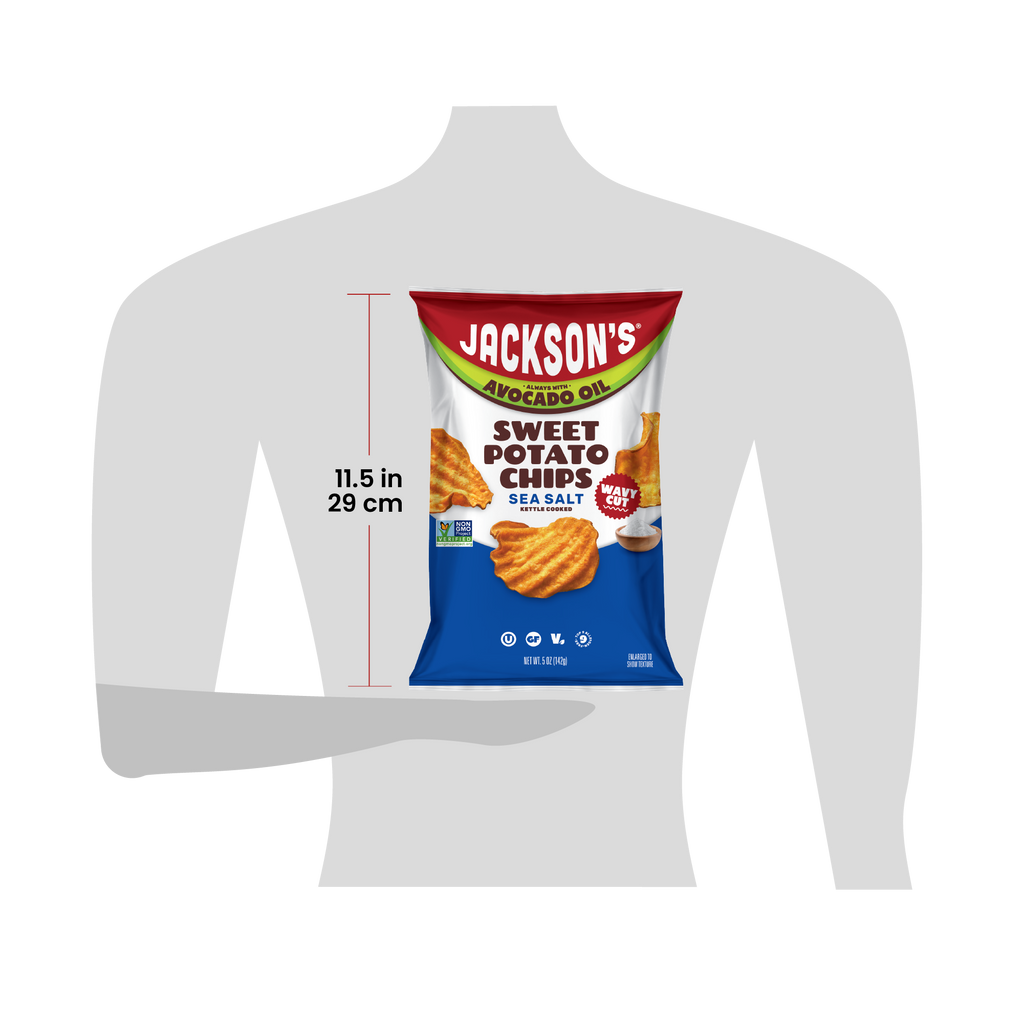 Bag of Jackson's 5oz for scale at 11.5 inches tall