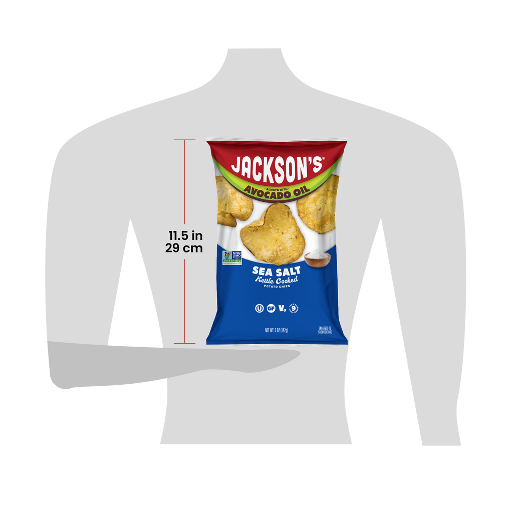 Bag of Jackson's 5oz for scale at 11.5 inches tall