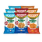 Three bags of Jackson's Super Veggie Straws avocadosoil snack chips arranged in a fan shape on a white background. The front bags are Ranch (blue), Sea Salt (blue), and Cheddar (orange), with additional bags of each flavor fanned behind them.