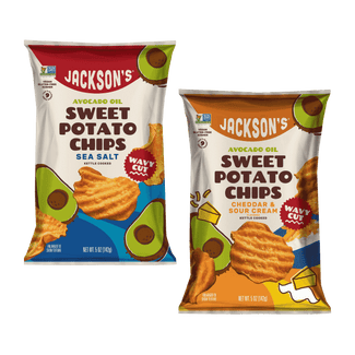 Wavy Variety Pack Sweet Potato Chips in Avocado Oil 5oz (Pack of 8)